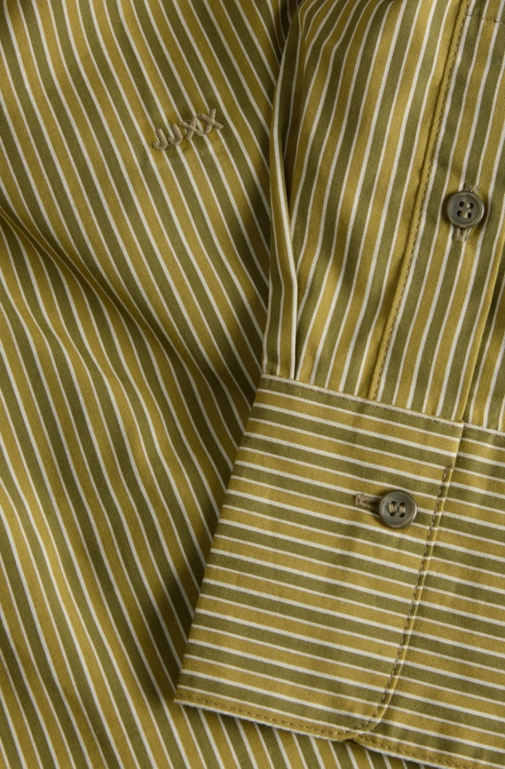 jxjamie ls relaxed poplin shir green moss nutr