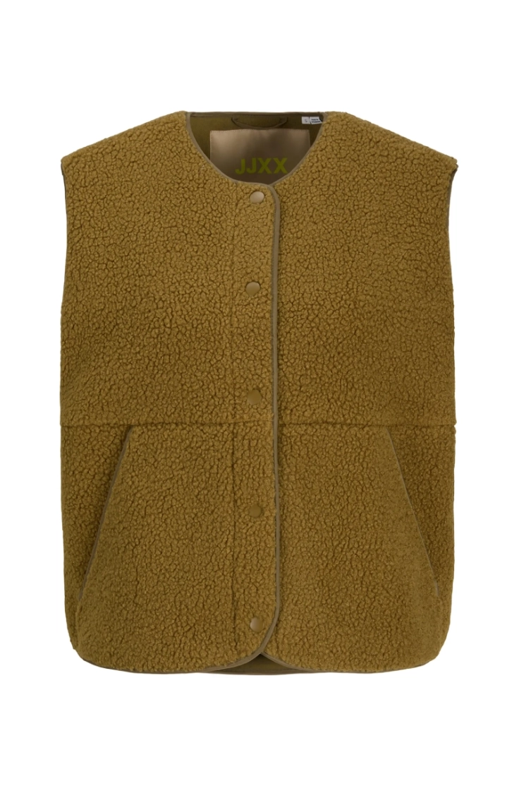 jxvera teddy vest otw sn nutria