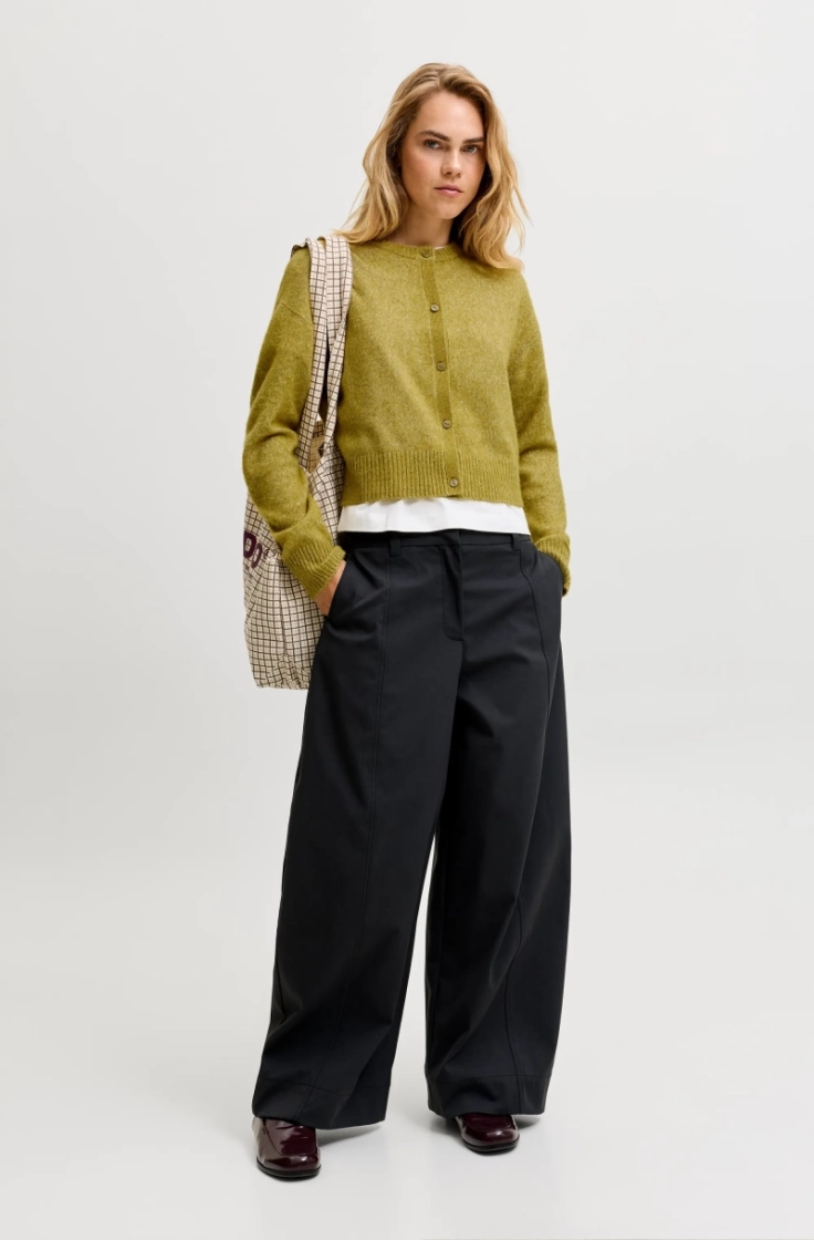 jxnatalie diverse cardigan kni green moss