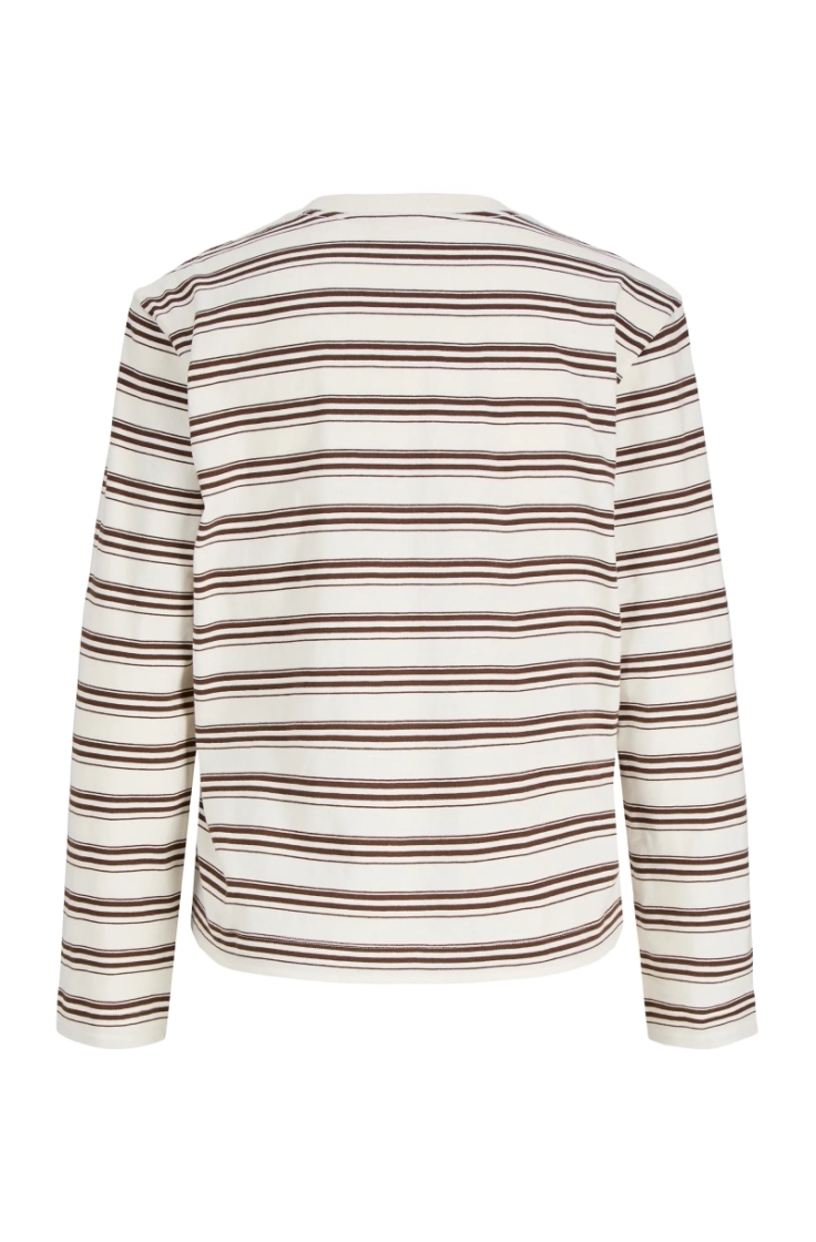 jxsophia boxy ls stripe tee jr carafe vanilla