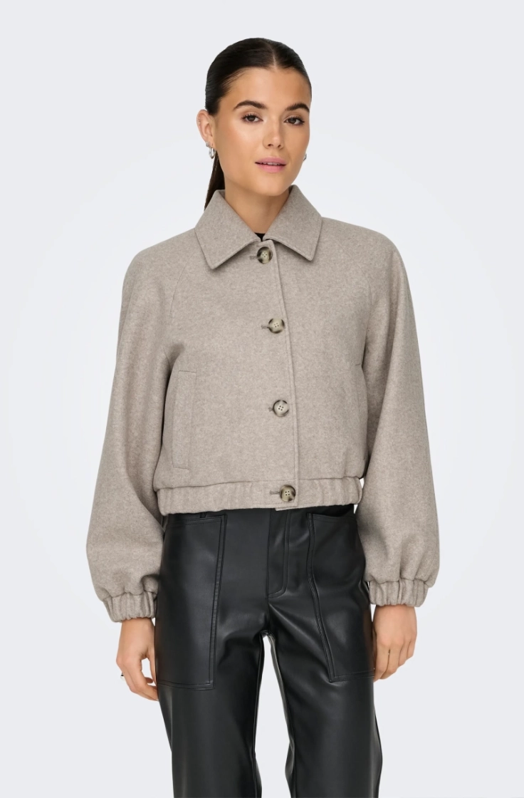 onlnancy life collar jacket cc simply taupe me