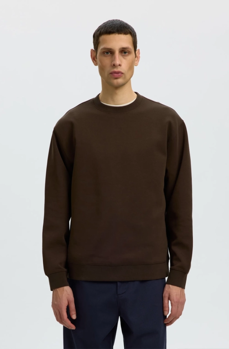 slhtom soft crew neck sweat delicioso