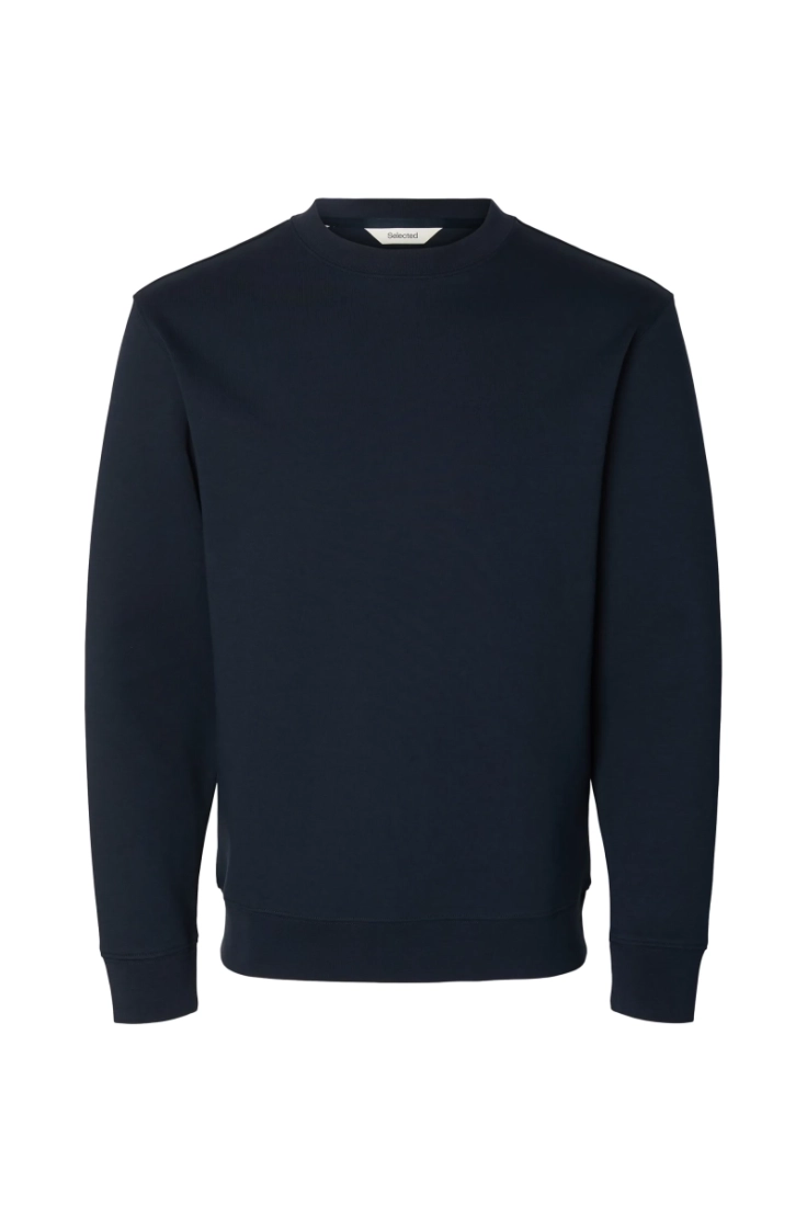 slhtom soft crew neck sweat sky captain