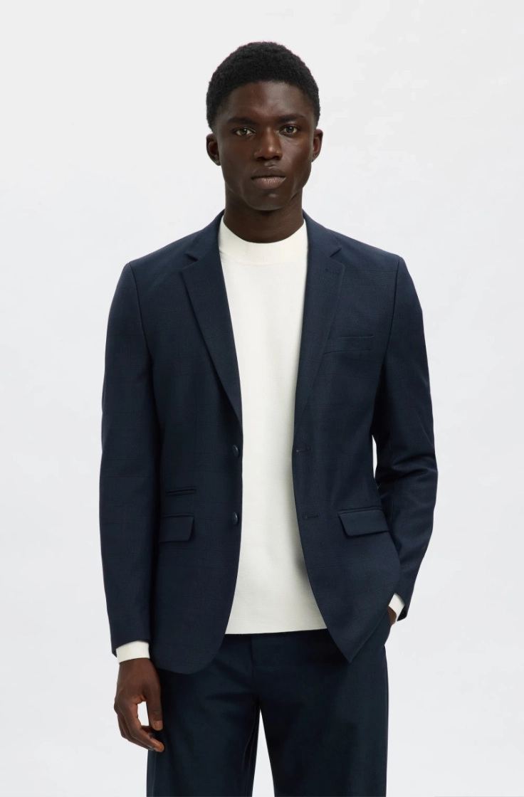 slhslim-neil chk blz dark navy check