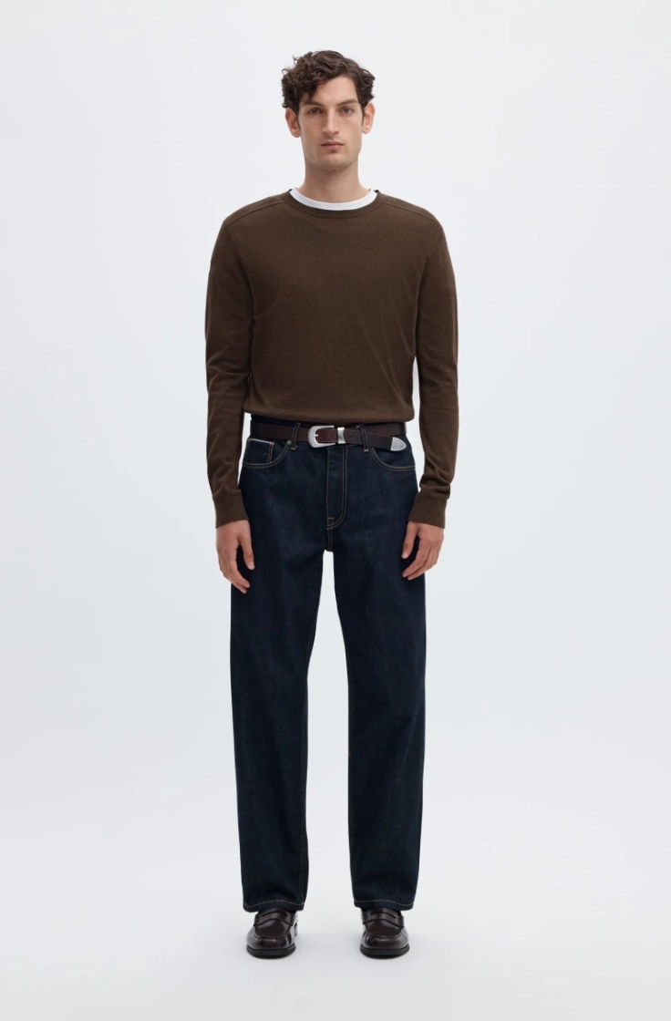 slhberg crew neck delicioso melan