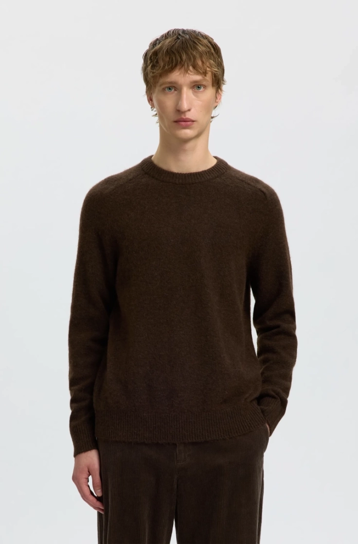 slhrai ls knit crew neck delicioso