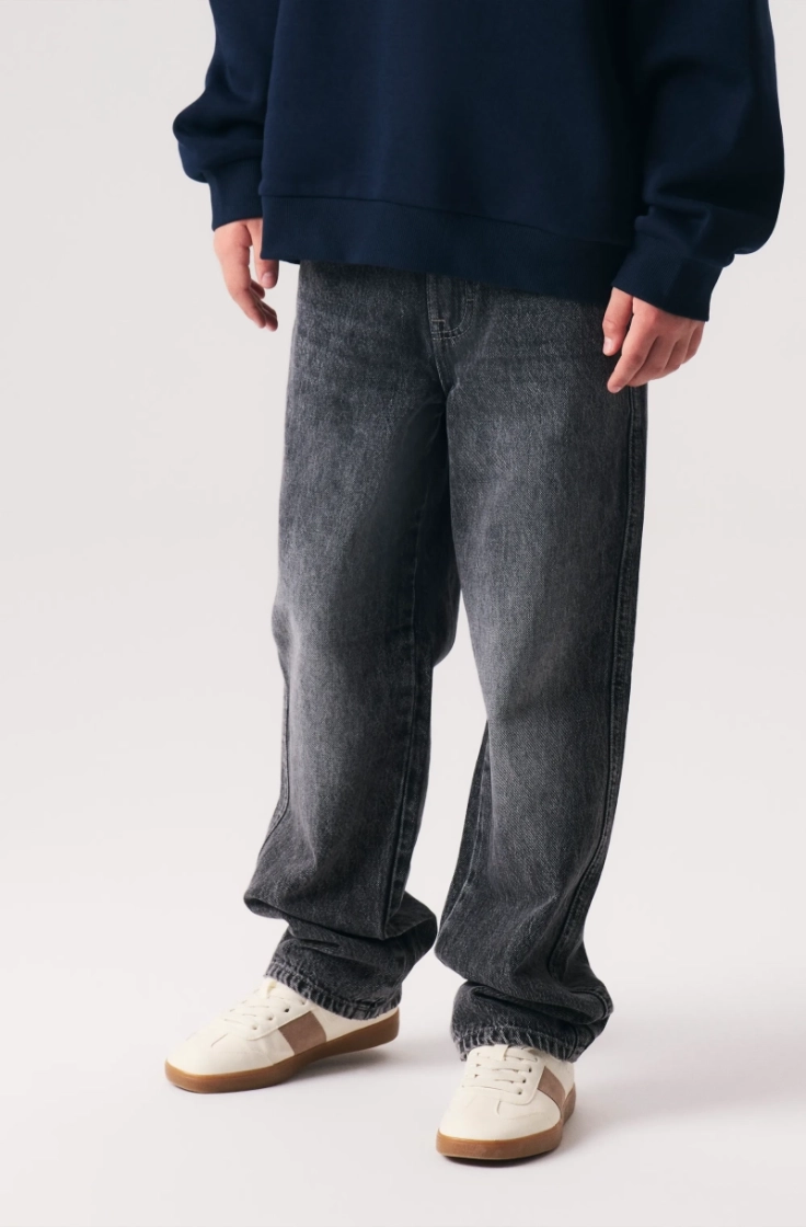 nkmryan loose jeans 5760-rm dark grey denim