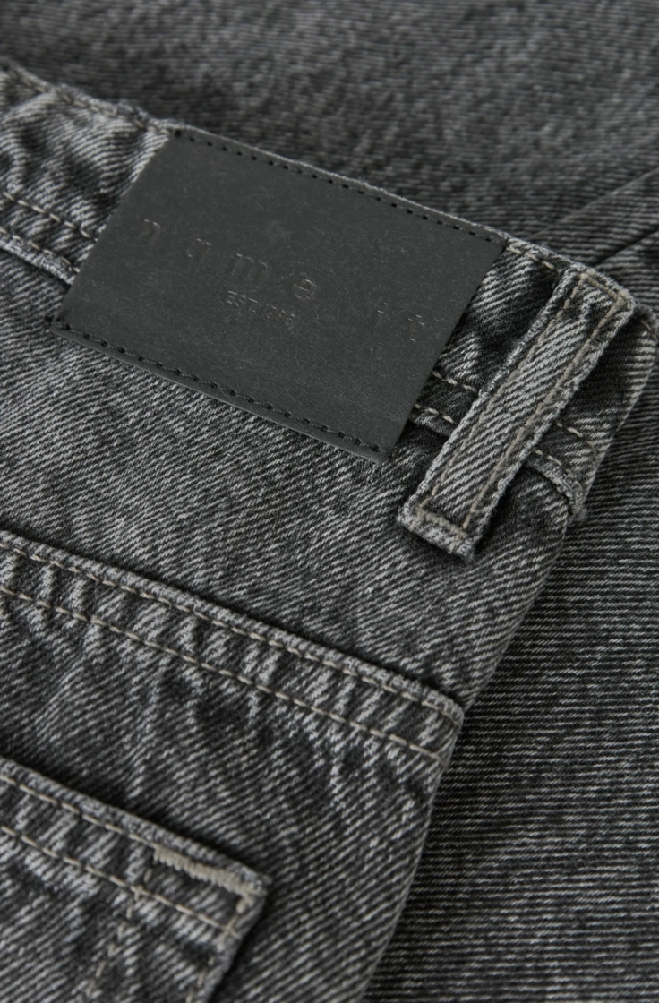 nkmryan loose jeans 5760-rm dark grey denim