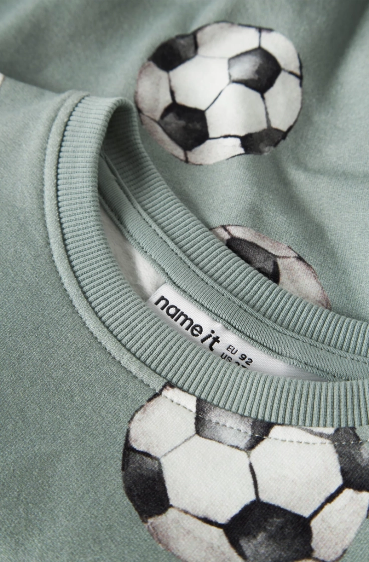 nmmlouie ls nreg sweat bru box green milieu