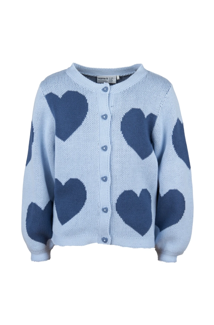 nmflianax ls knit card subdued blue