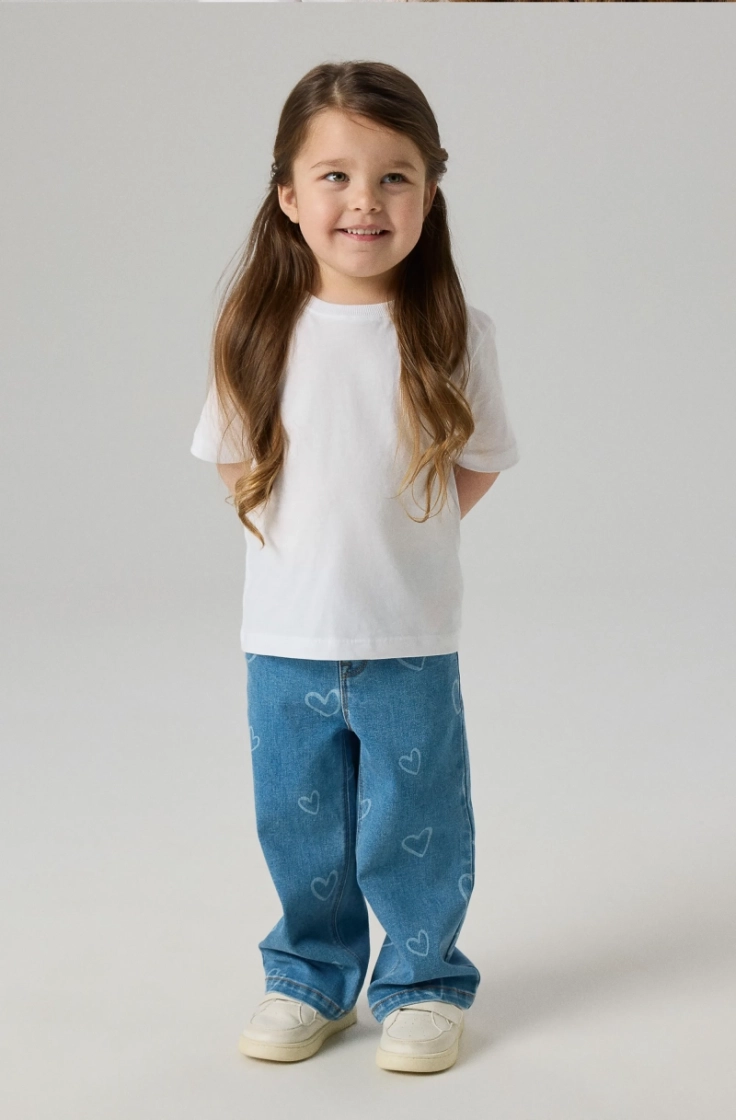 nmfrose wide aop jeans 4044-on medium blue den