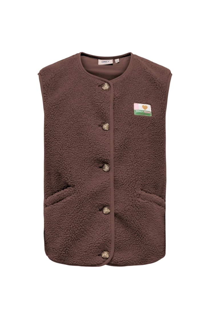 kogbaby life teddy vest cs pnt chocolate marti
