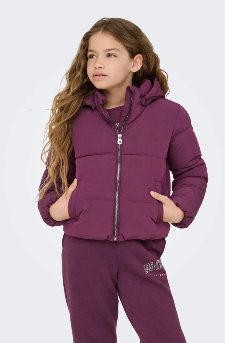 kogdolly life sht puffer jacke mauve wine