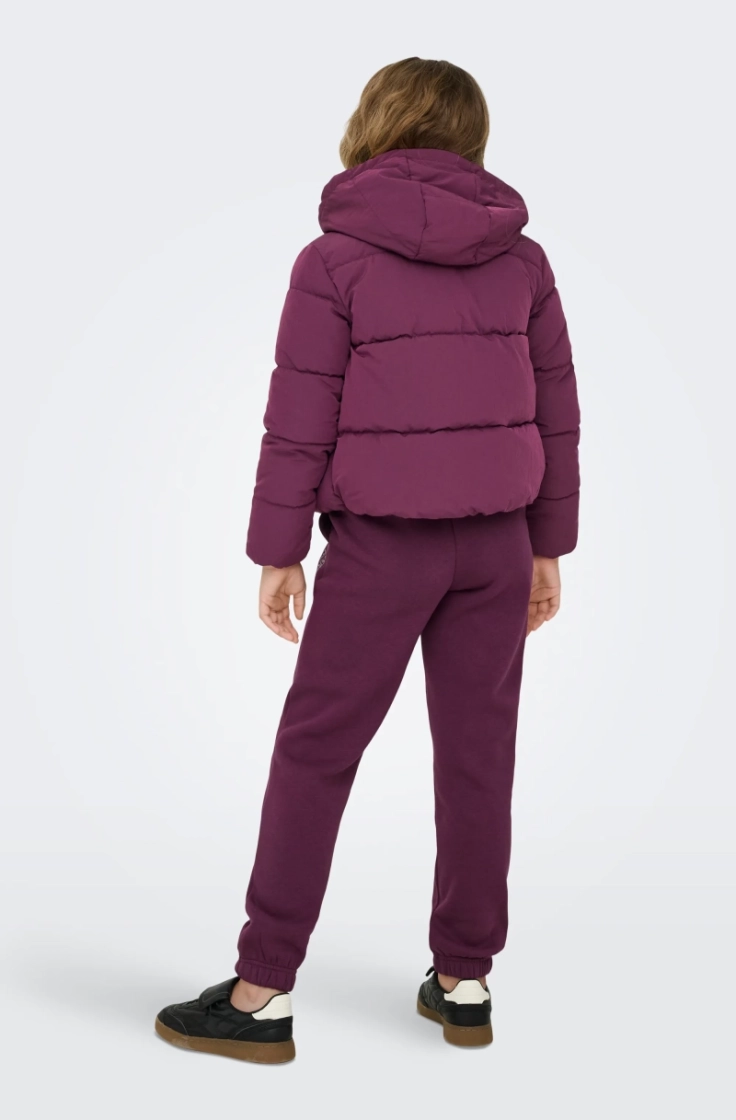 kogdolly life sht puffer jacke mauve wine