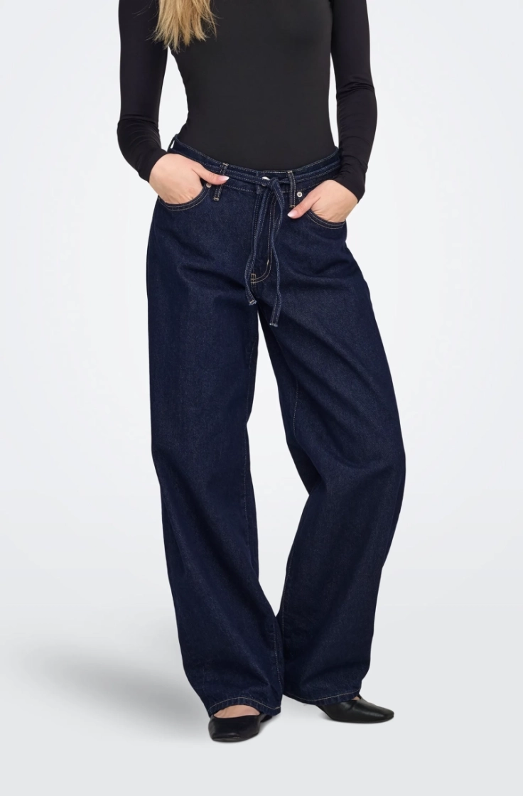 onlgianna mw straight dnm dot6 dark blue denim