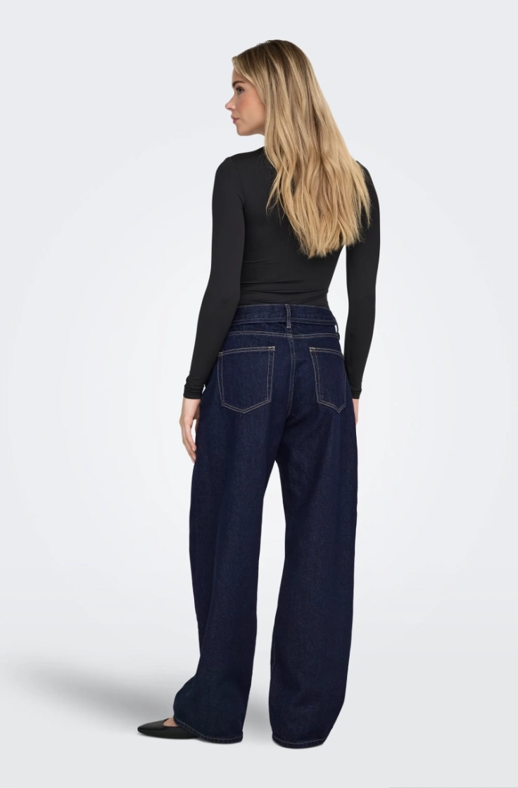 onlgianna mw straight dnm dot6 dark blue denim