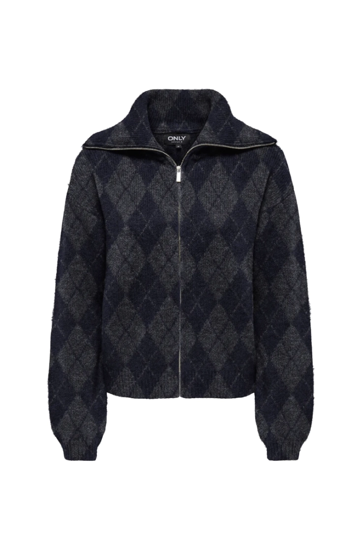 onlmaroon ls zip collar night sky mel/d