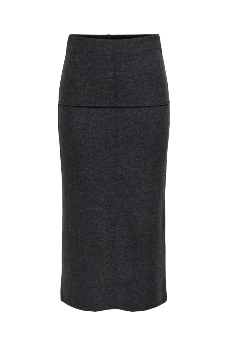 jdyhero life pencil skirt jrs dark grey melan