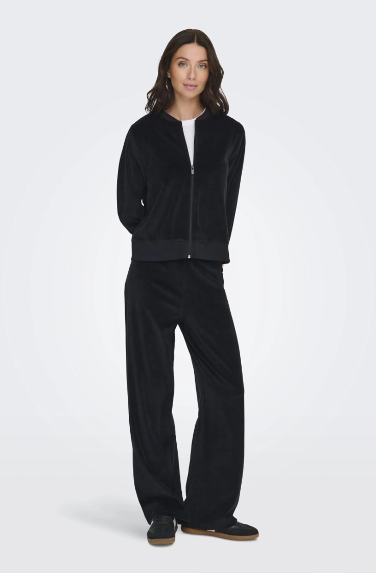 jdyvida velvet pant jrs dia black