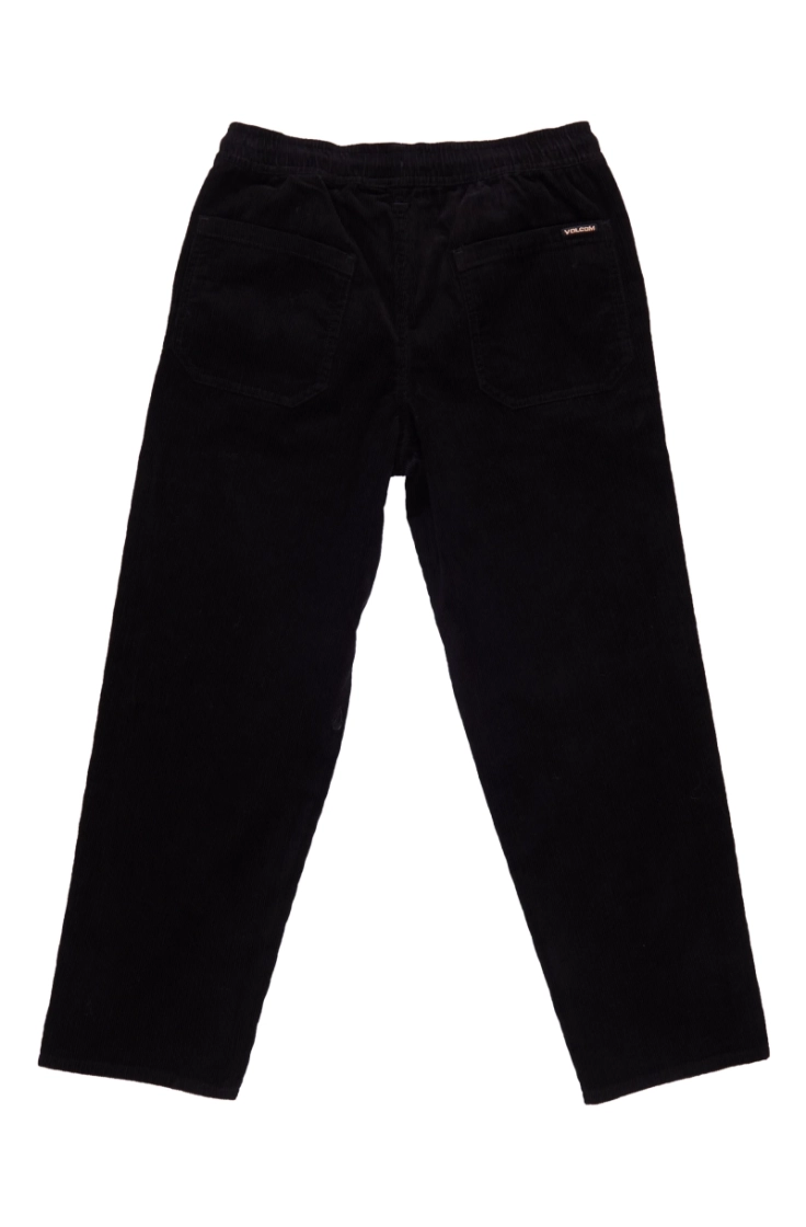 freazy loose ew cord pant blk black