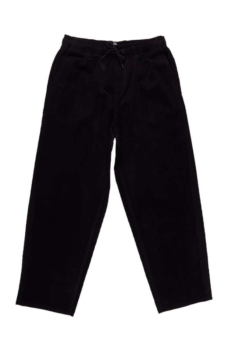 freazy loose ew cord pant blk black