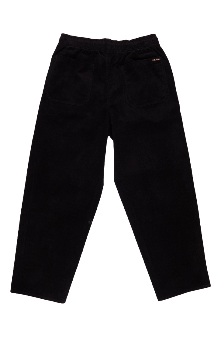 freazy loose ew cord pant blk black