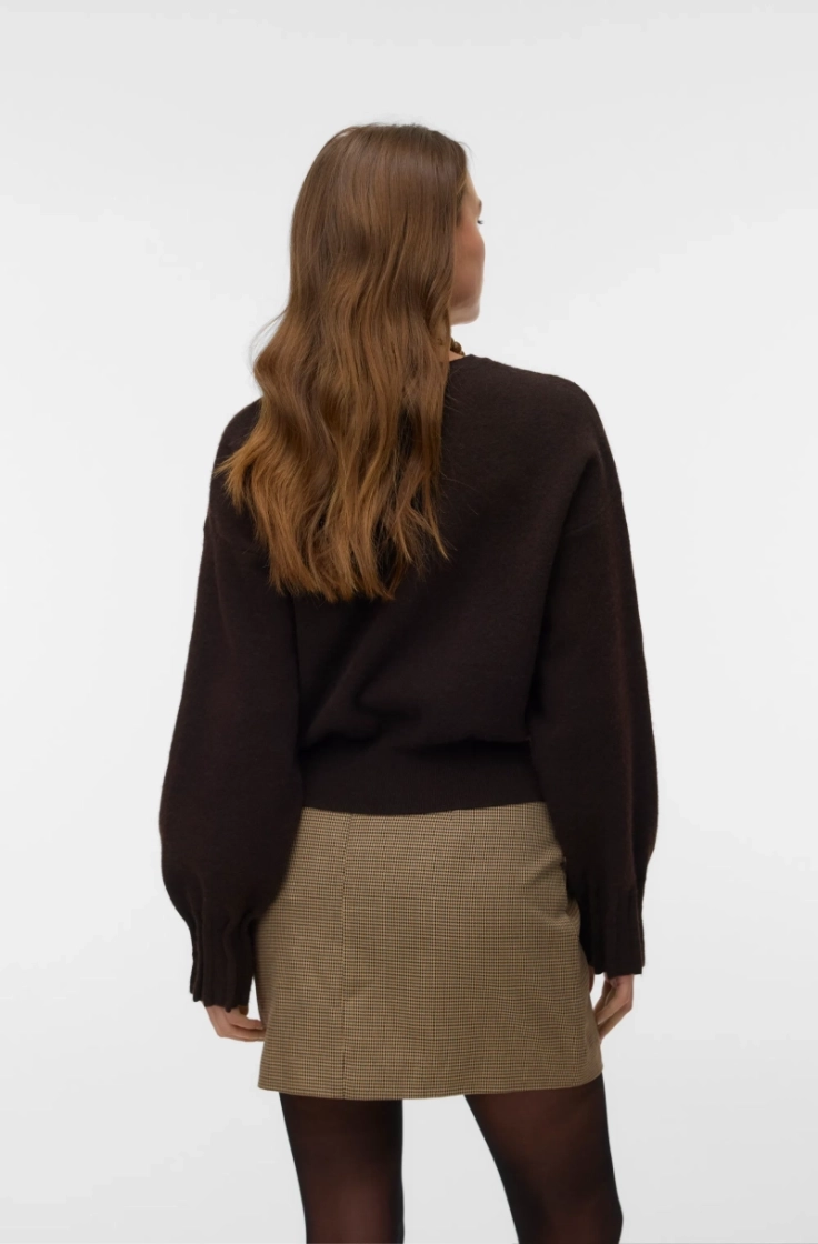 vmkacy ls o-neck pullover chocolate torte