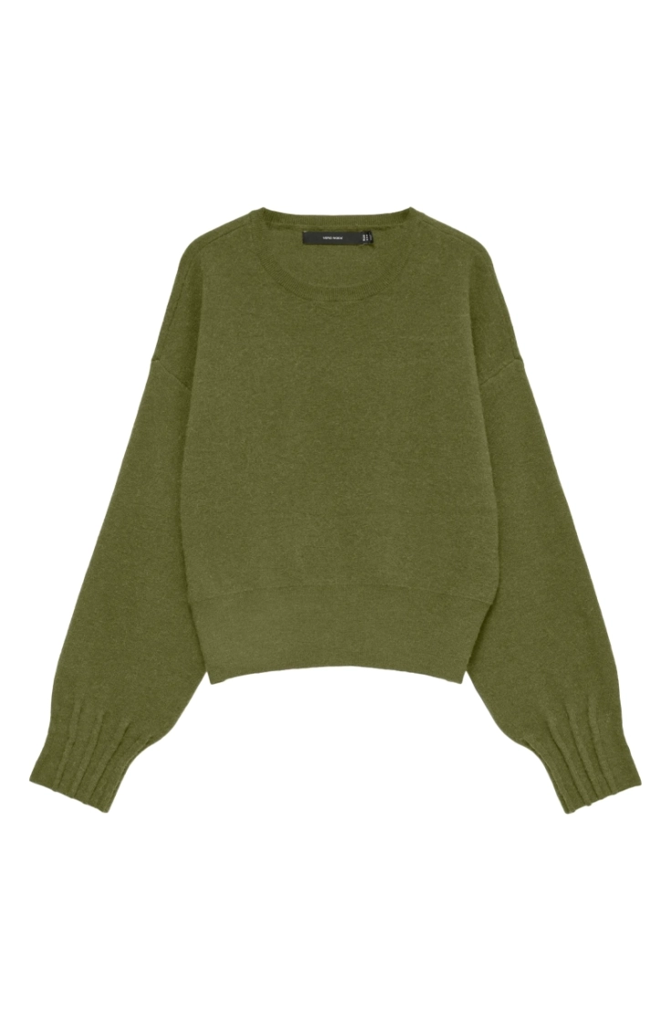 vmkacy ls o-neck pullover sphagnum melang