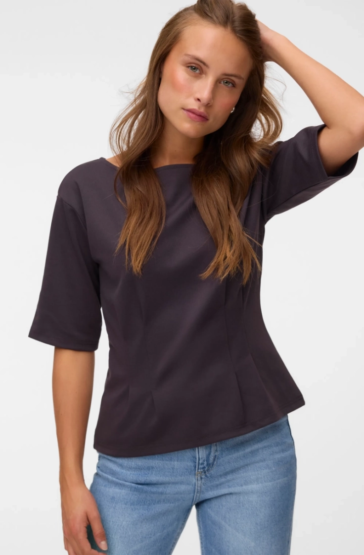 vmbjork ss boatneck top jrs chocolate torte