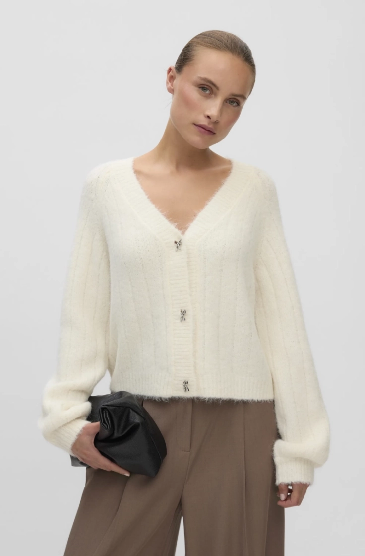 vmsally ls v-neck cardigan birch