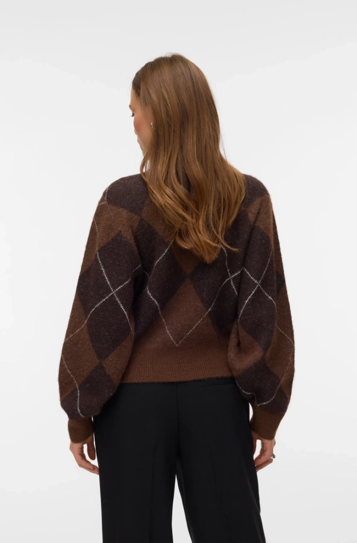 vmdarla ls rollneck pullover cocoa brown w.c
