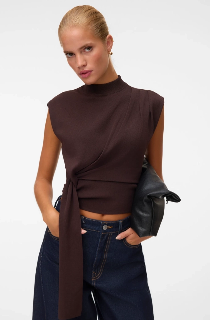 vmbari sl highneck top prm chocolate torte
