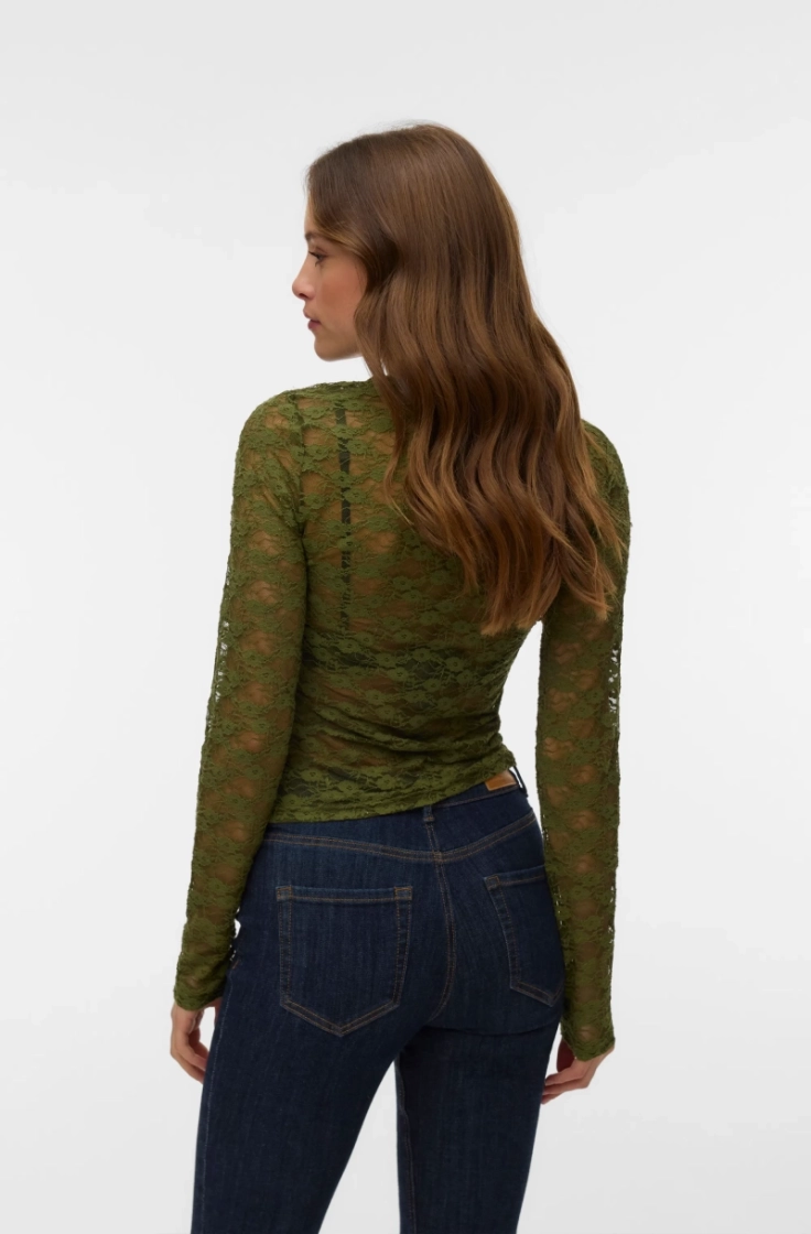 vmbonita ls o-neck top jrs sphagnum solid