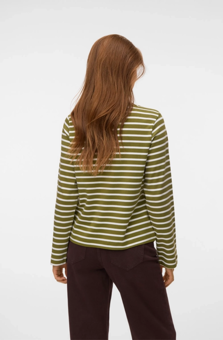 vmbopha ls o-neck contrast top sphagnum str.sn