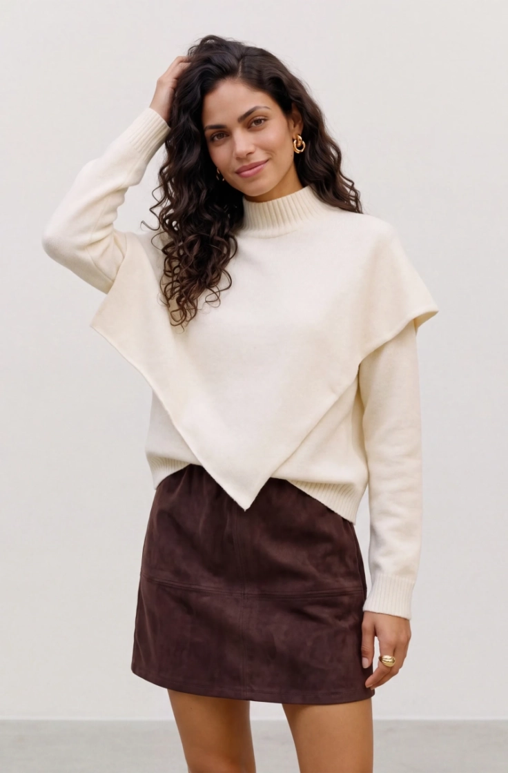 vmcamila ls cape highneck pull birch