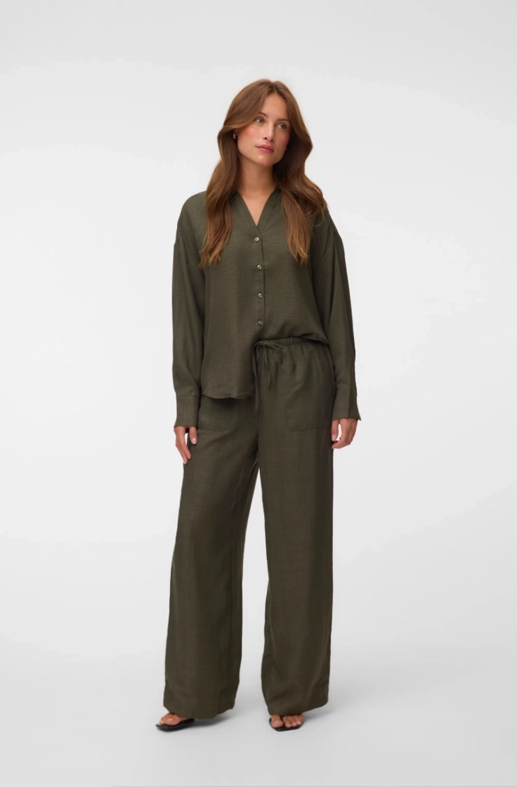 vmmelaney queeny ls shirt wvn forest night
