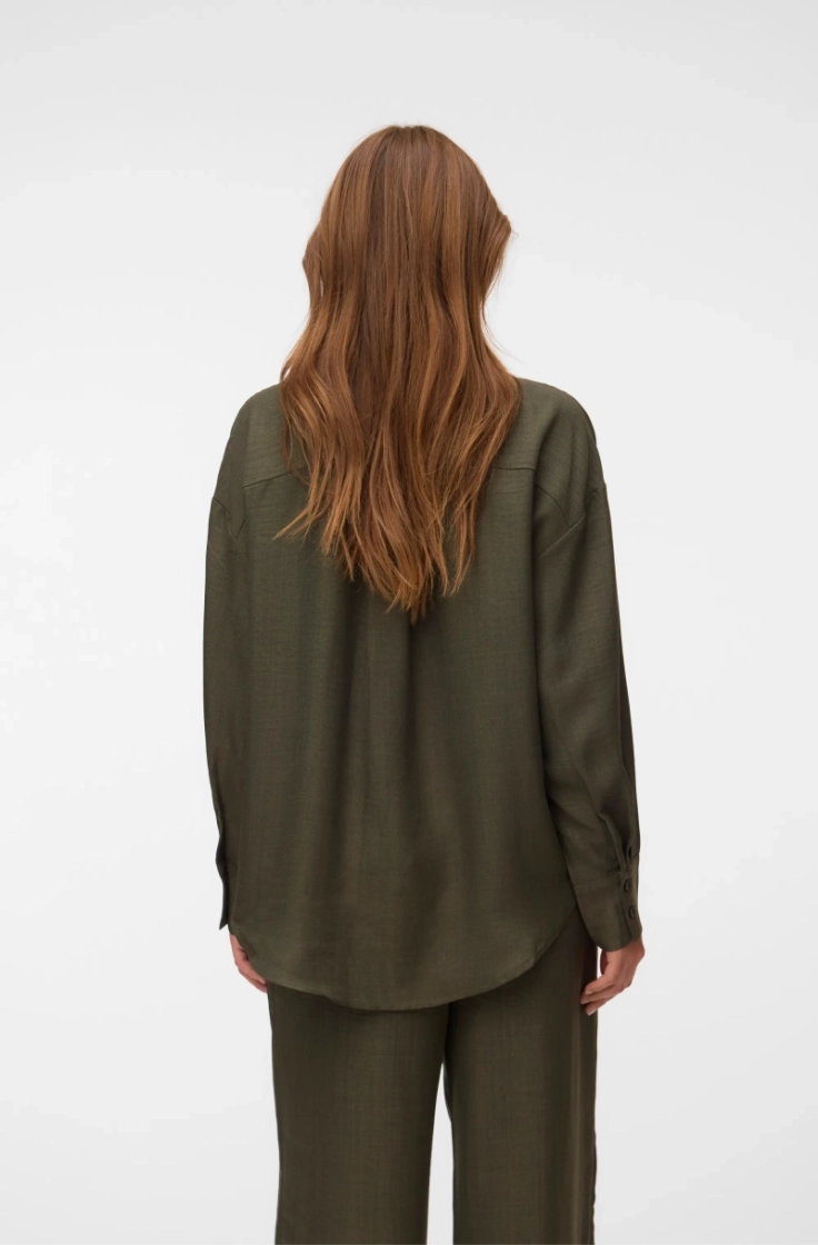 vmmelaney queeny ls shirt wvn forest night