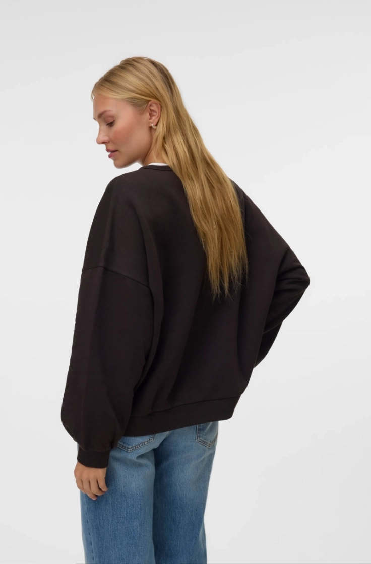vmteddy maly ls sweatshirt jrs chocolate torte