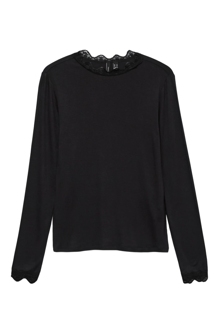 vmrosa ls highneck top ga jrs black