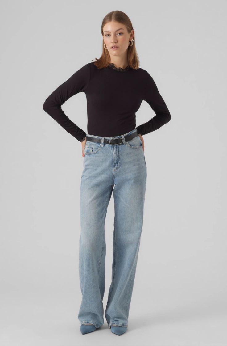 vmrosa ls highneck top ga jrs black