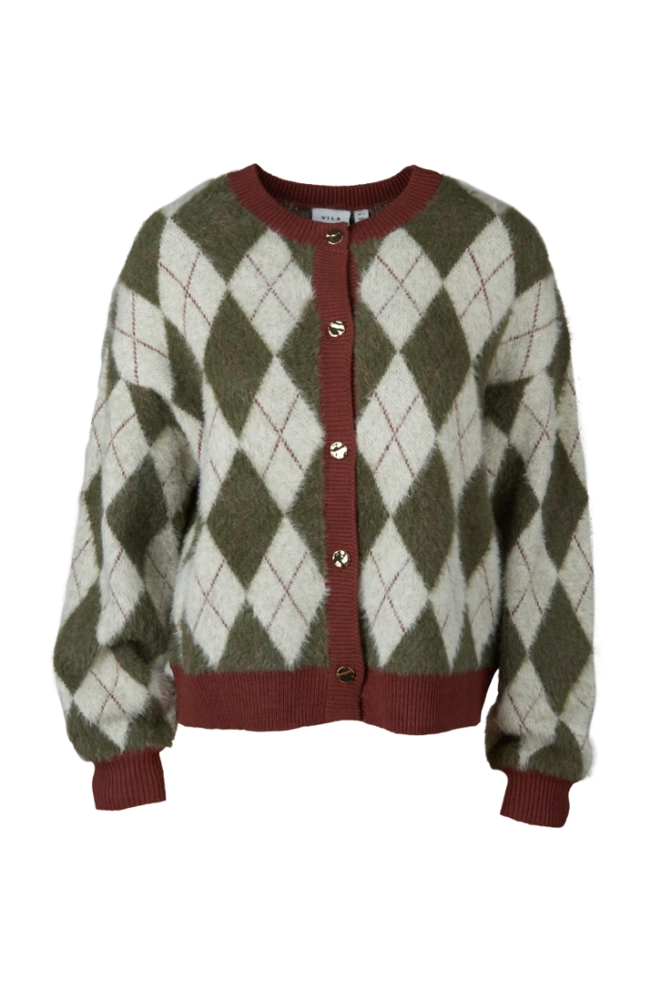 vitjebbi o-neck ls jacquard kn forest night bi