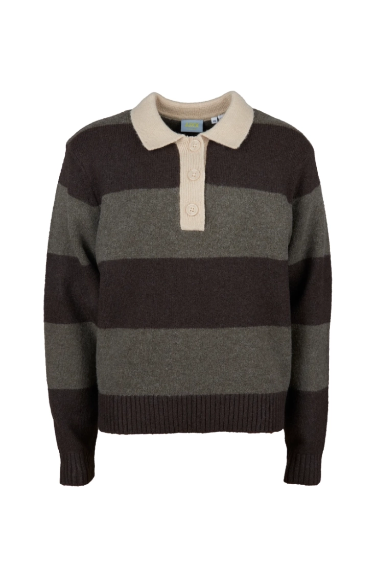 jxruby polo neck knit sn girl seal brown