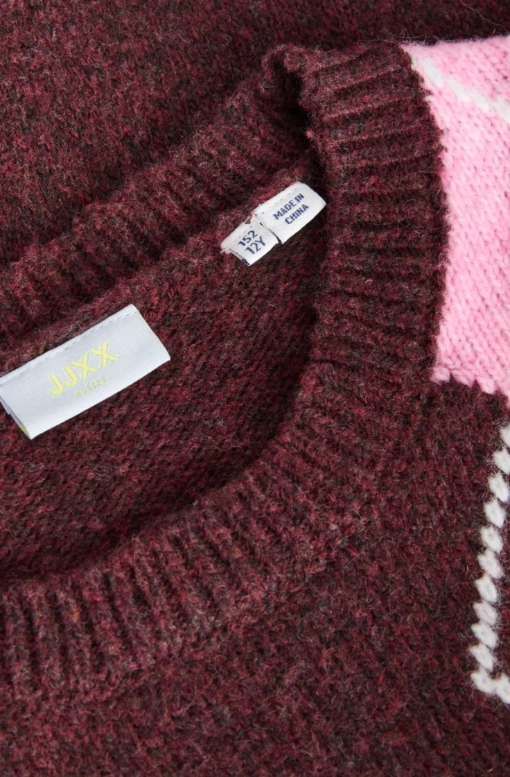 jxharvi crew neck knit grl winetasting