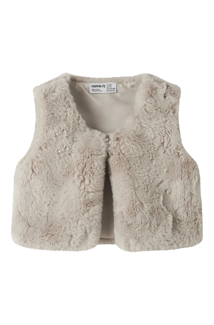 nmfnanis fake fur vest peyote