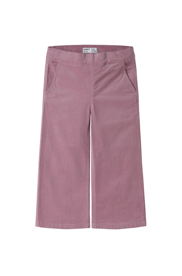 nmfrose wide cord pant lilas