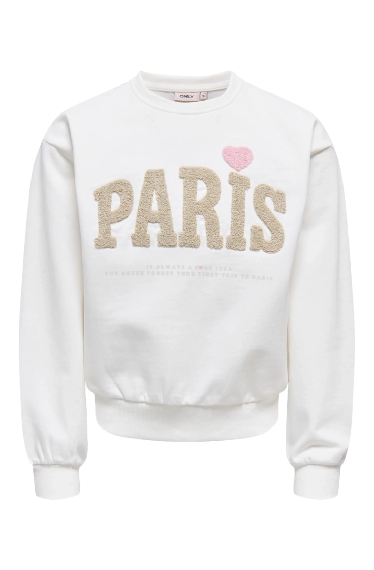 kognaomie ls boxy o-neck print cloud dancer pa