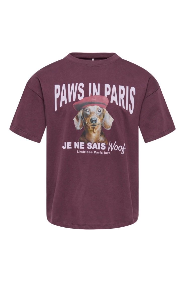 kogbilly ss relax print tee jr fudge paws