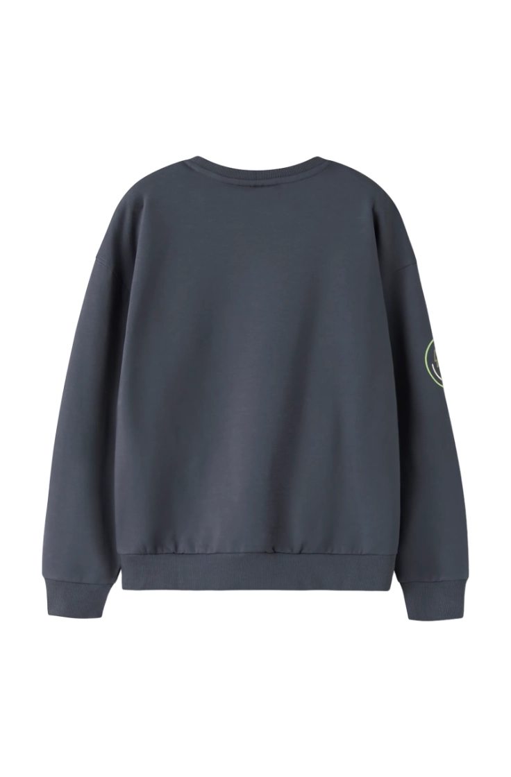 nkmnoble ls rlx sweat bru box ombre blue