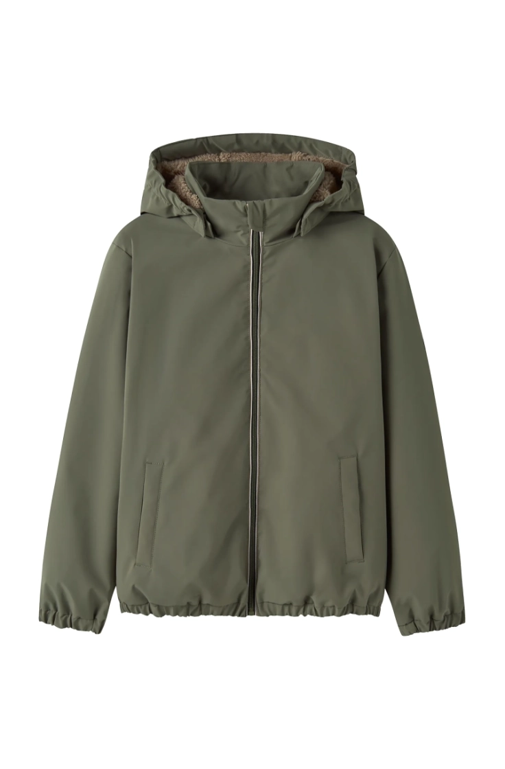 nkmmiel puffer jacket dusty olive