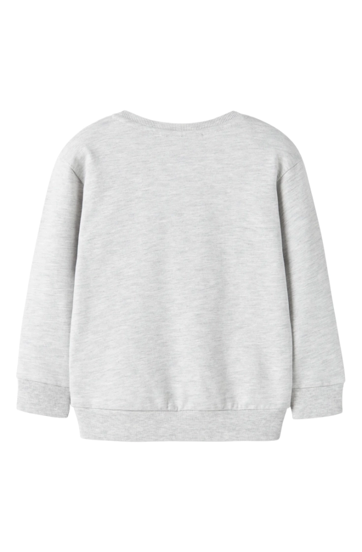 nmmlorenzo ls nreg sweat bru b light grey mela